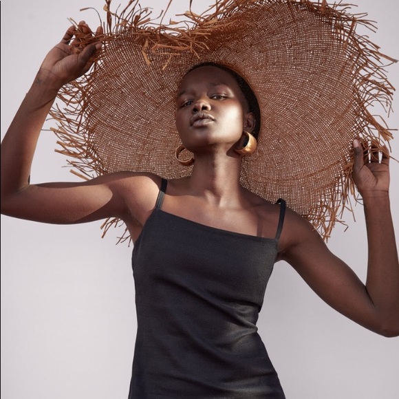 NWT Zara Frayed Trim Beach Sun Hat main image 5
